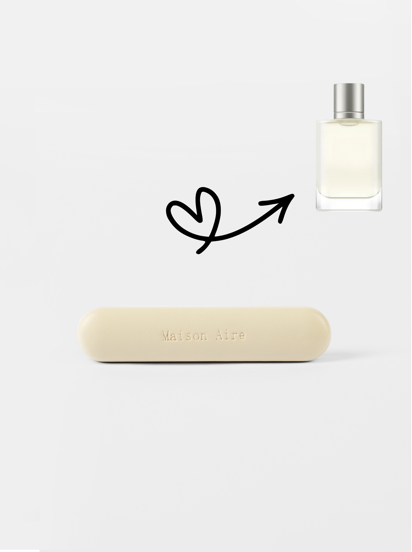 maison aire beige leather car air freshener scent refill, scent inspired by Giorgio Armani Acqua Di Gioia