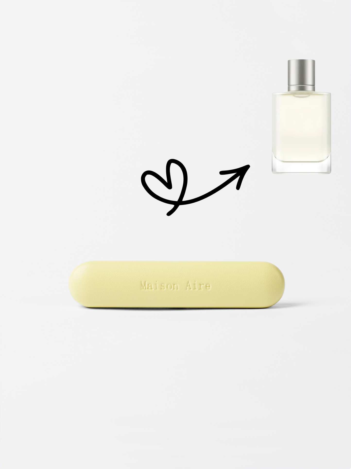 maison aire leather butter yellow car air freshener scent refill, scent inspired by Giorgio Armani Acqua Di Gioia