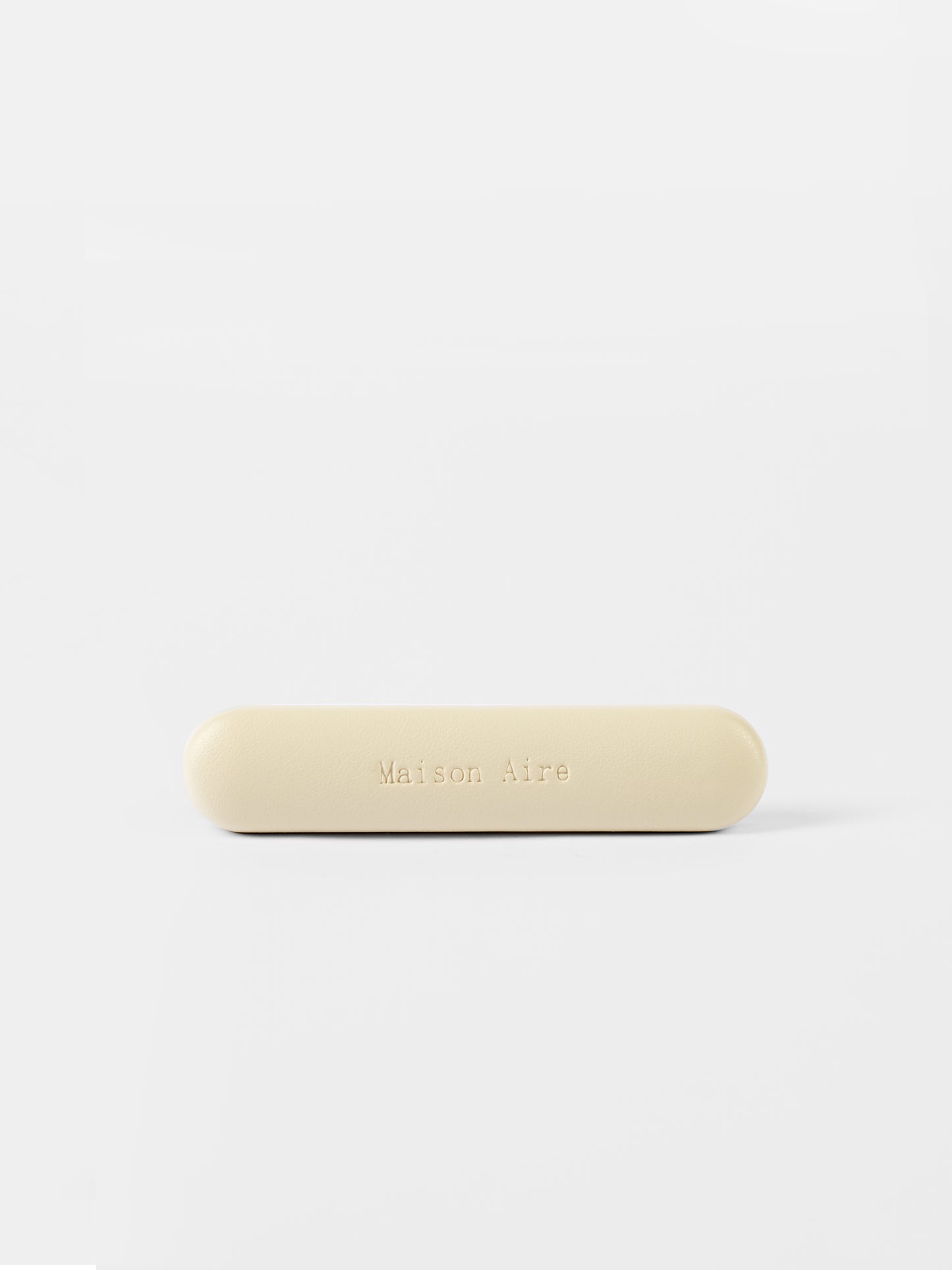 Beige Maison Aire  leather car air freshener Ivory Suede scent inspired by fine perfumes