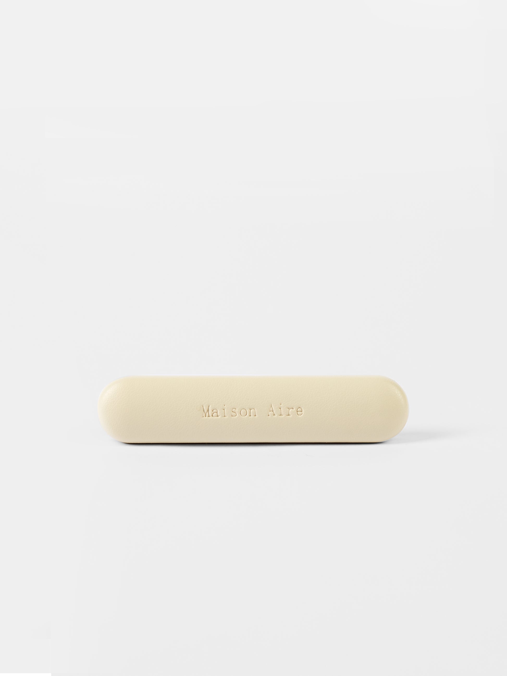 Beige Maison Aire  leather car air freshener Ivory Suede scent inspired by fine perfumes