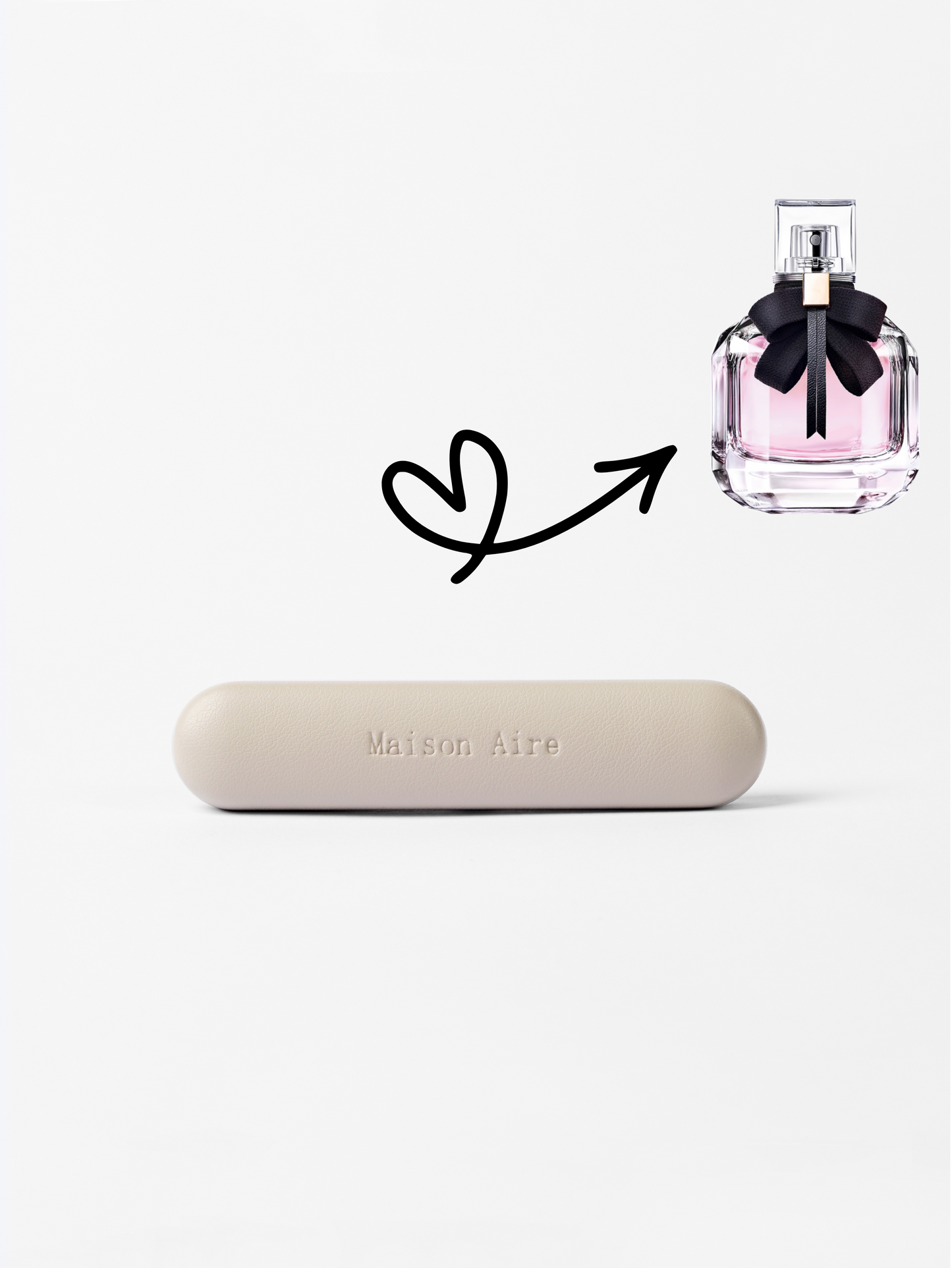 maison aire grey leather car air freshener scent inspired by YSL Mon Paris