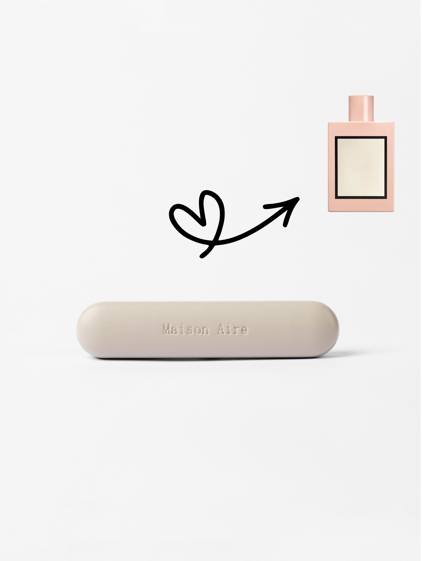 maison aire grey leather car air freshener scent inspired by Bloom Gucci 