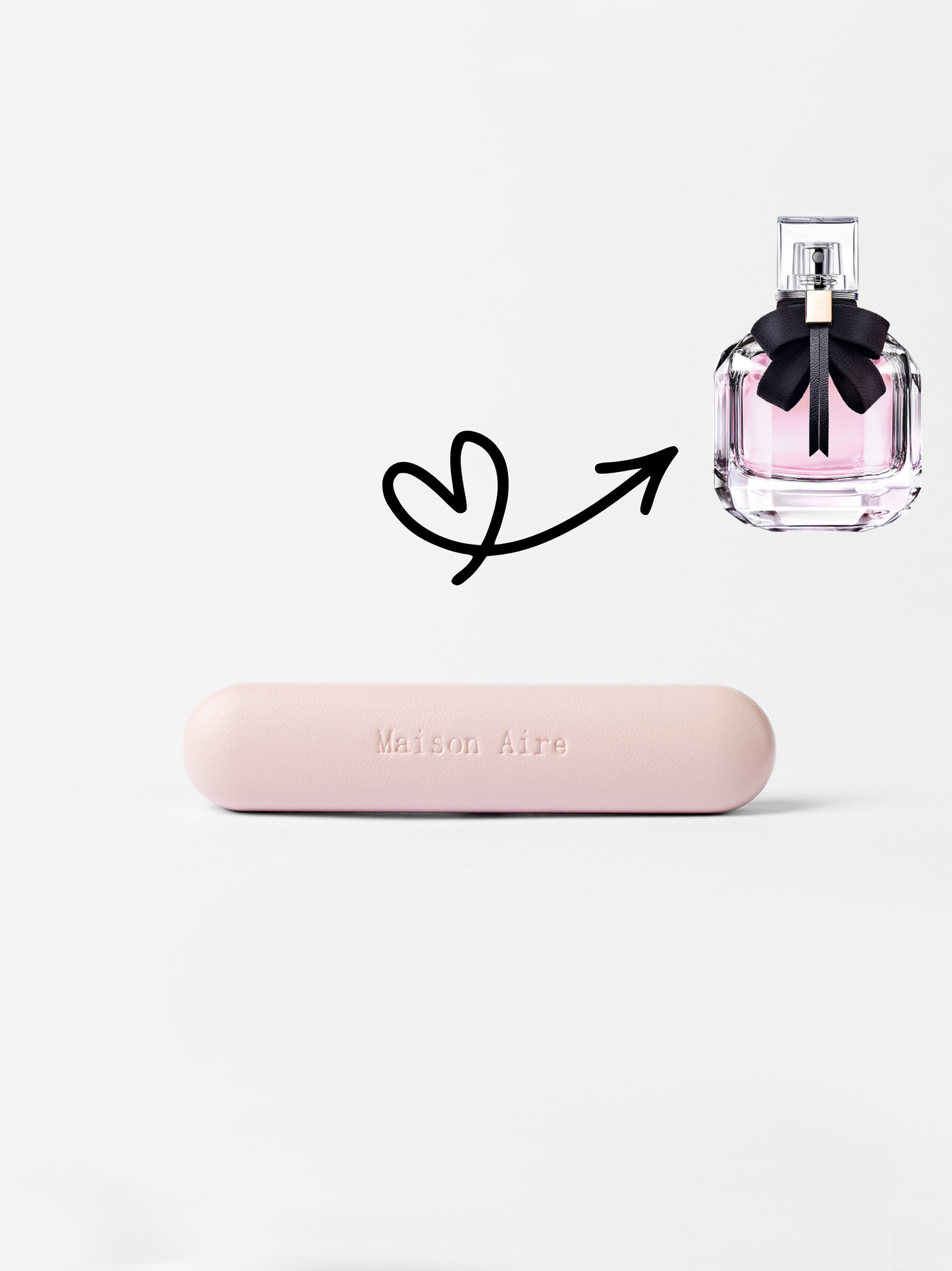 maison aire pink leather car air freshener scent inspired by YSL Mon Paris