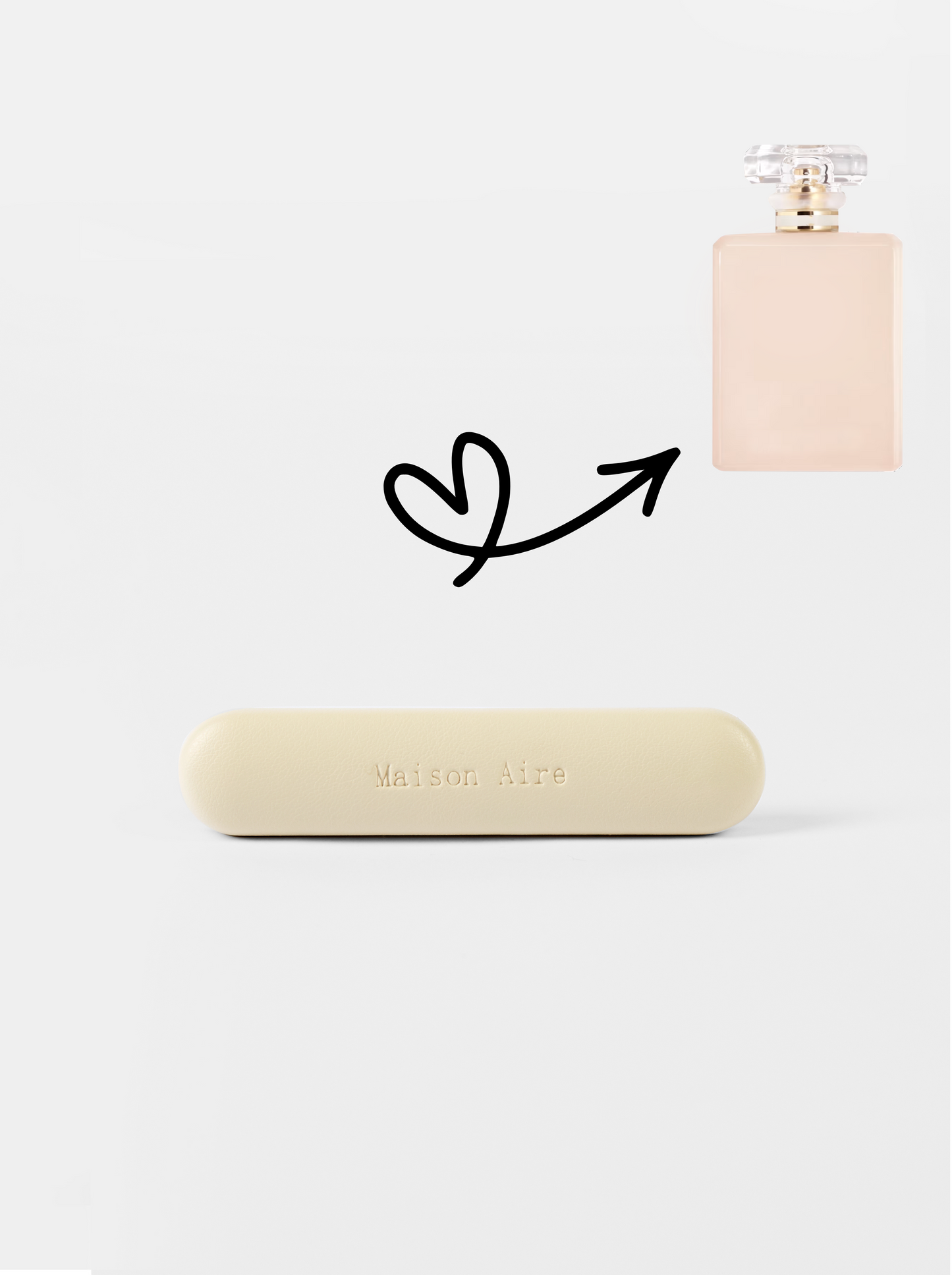 maison aire beige leather car air freshener scent refill, scent inspired by Chanel Coco Mademoiselle