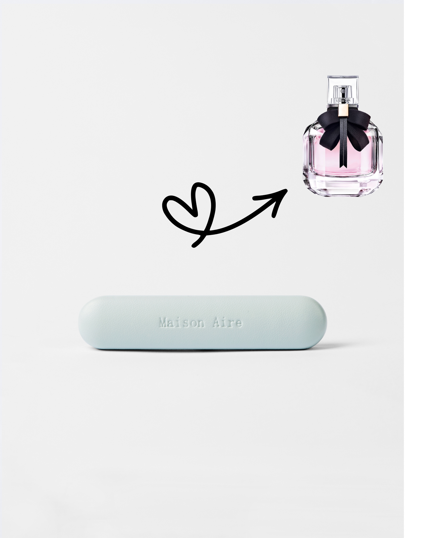 maison aire baby blue leather car air freshener scent refill, scent inspired by YSL Mon Paris
