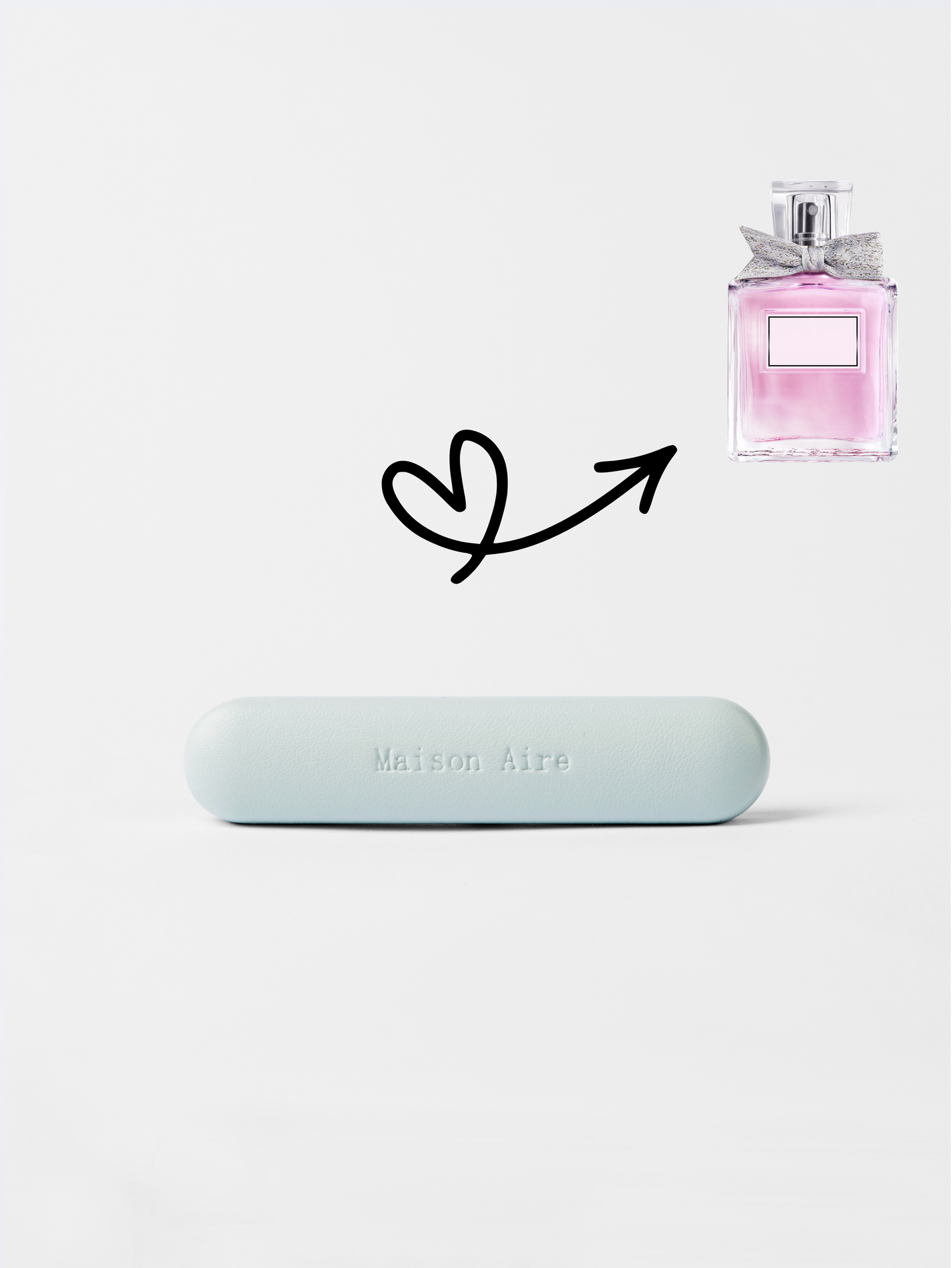 maison aire baby blue leather car air freshener scent refill, scent inspired by Miss Dior