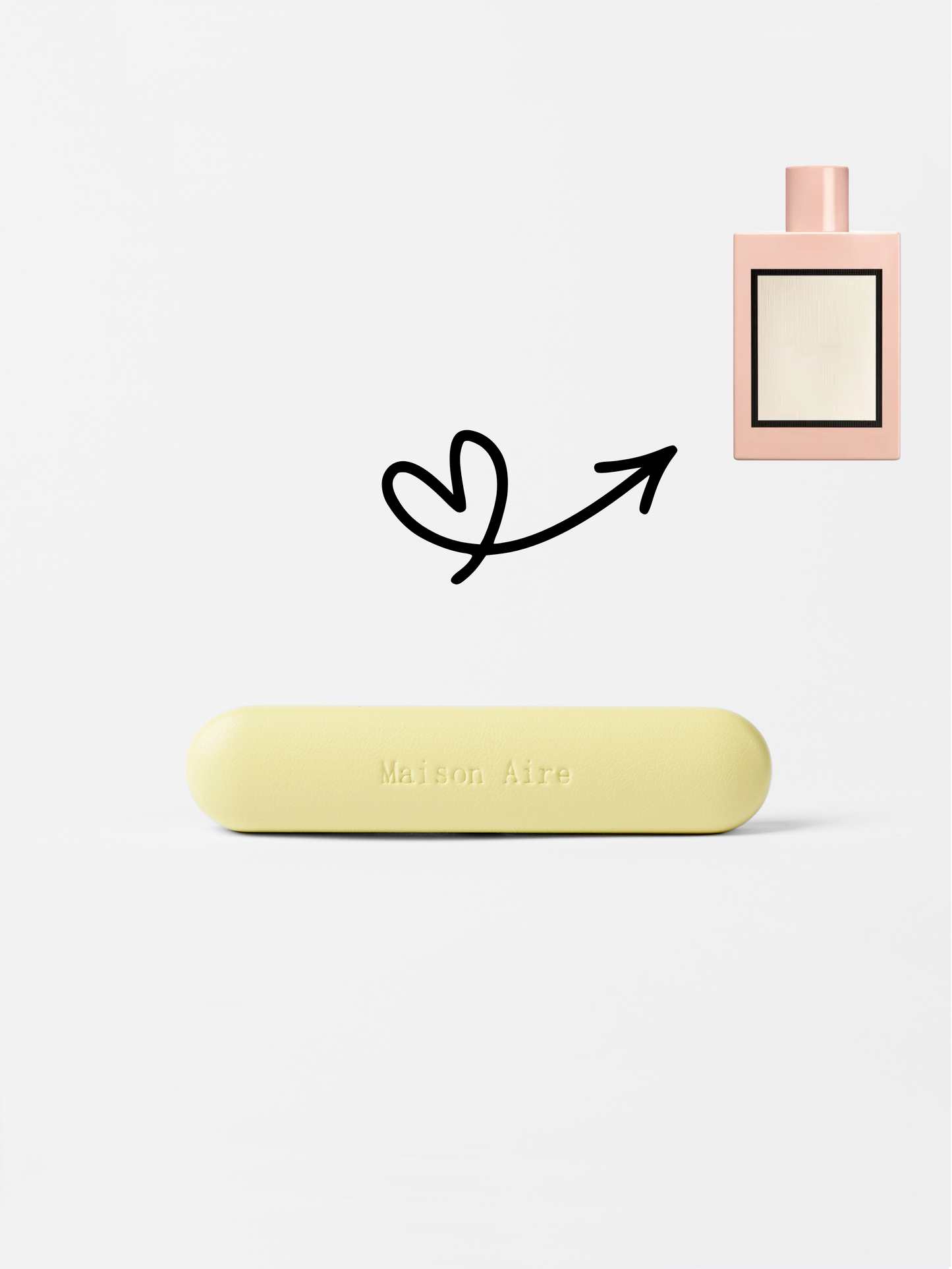 maison aire leather butter yellow car air freshener scent refill, scent inspired by Gucci Bloom