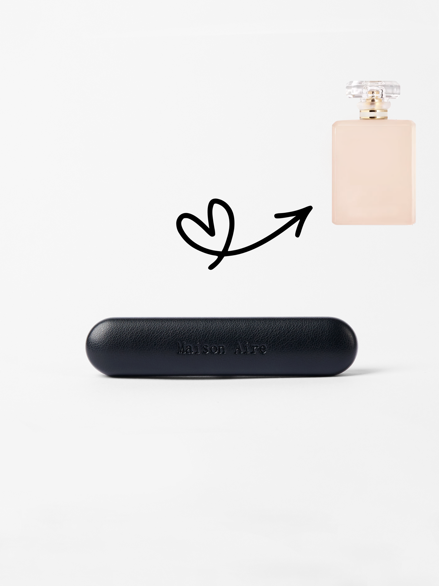 maison aire black leather car air freshener scent refill, scent inspired by Chanel Coco Mademoiselle