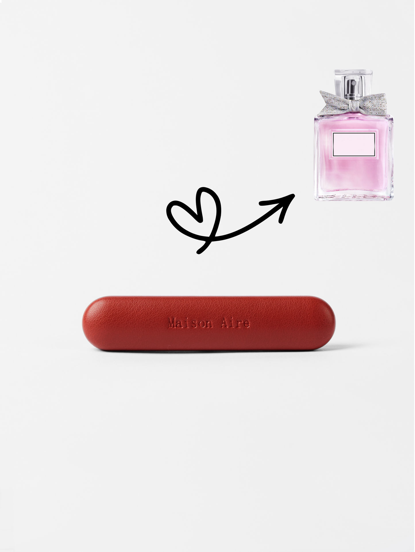 maison aire ruby red leather car air freshener scent refill, scent inspired by Miss Dior