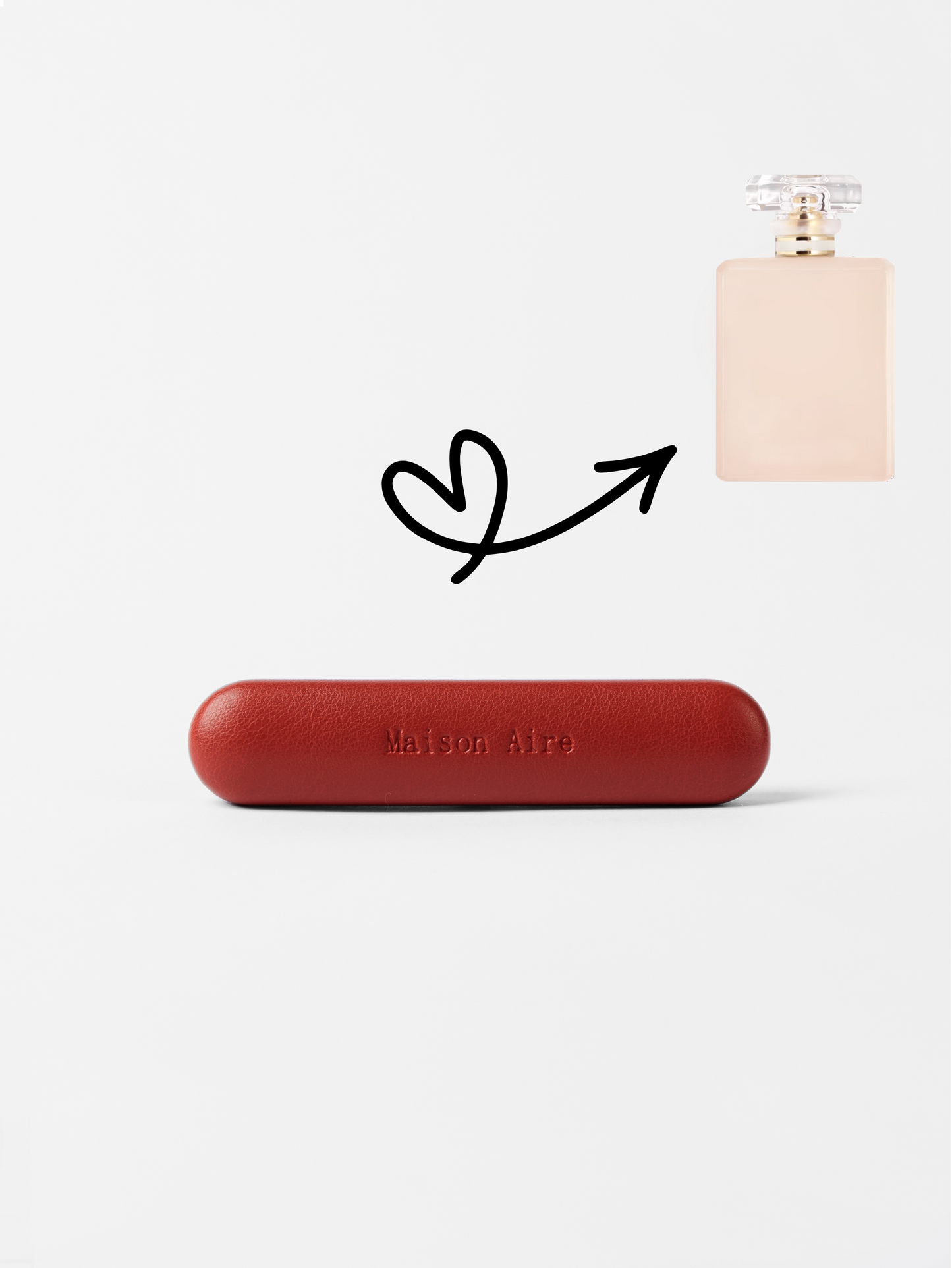 maison aire ruby red leather car air freshener scent refill, scent inspired by Chanel Coco Mademoiselle