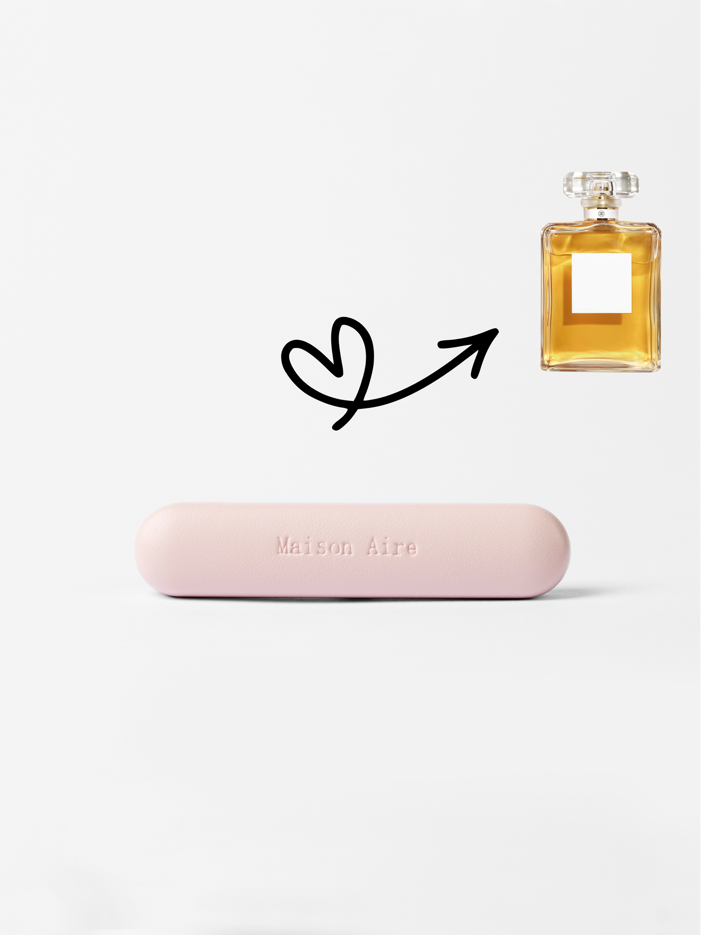maison aire pink leather car air freshener scent inspired by coco chanel no.5
