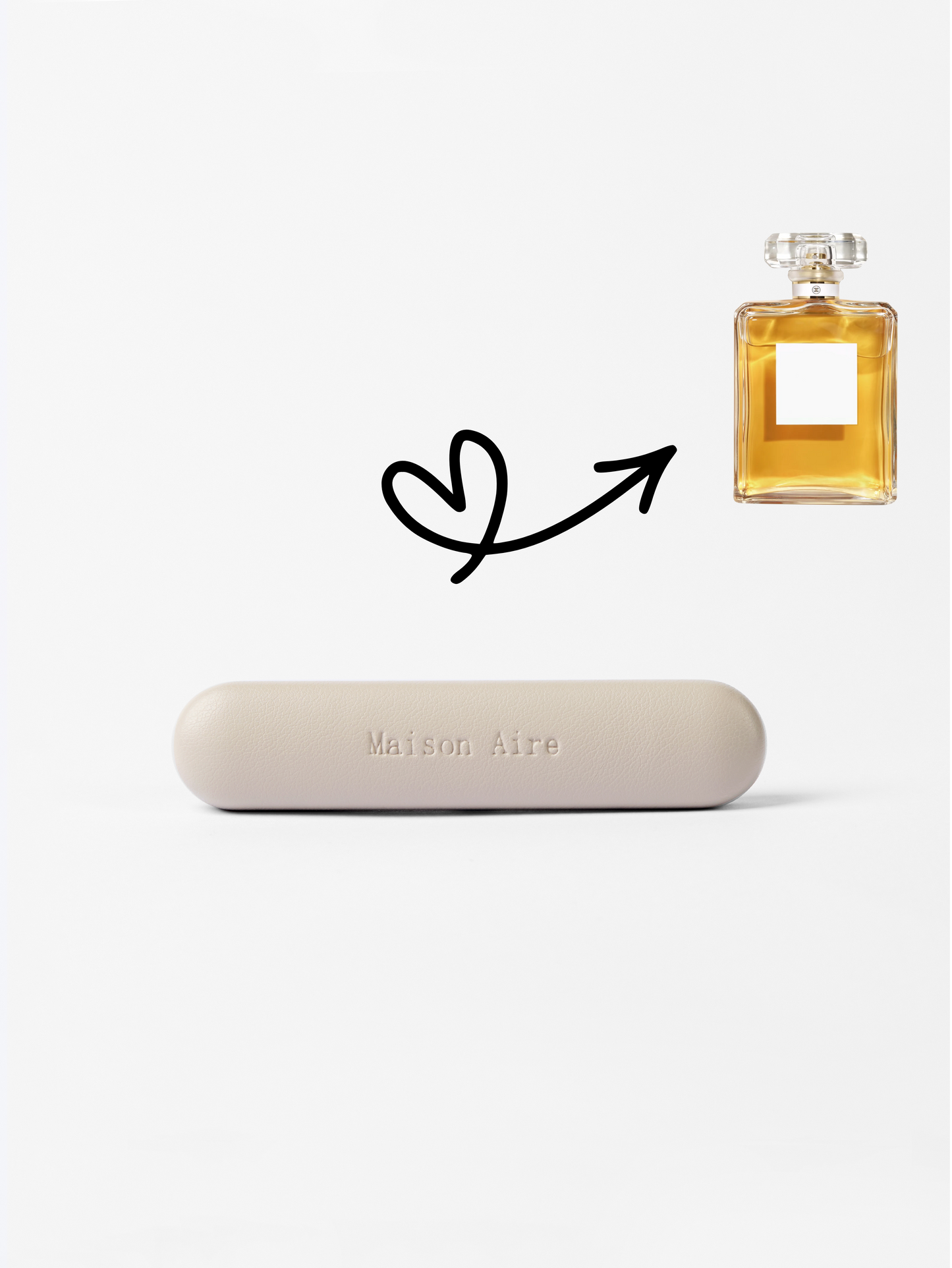 maison aire grey leather car air freshener scent inspired by Channel No.5