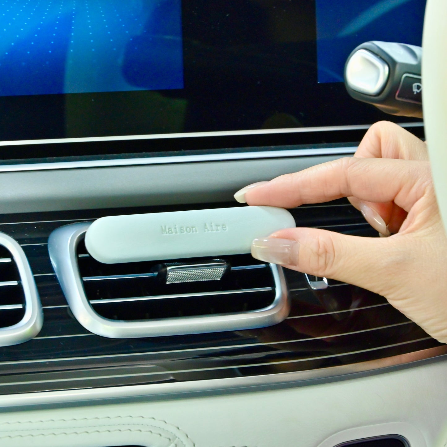 Car Diffuser Leather Gift Set Baby Blue